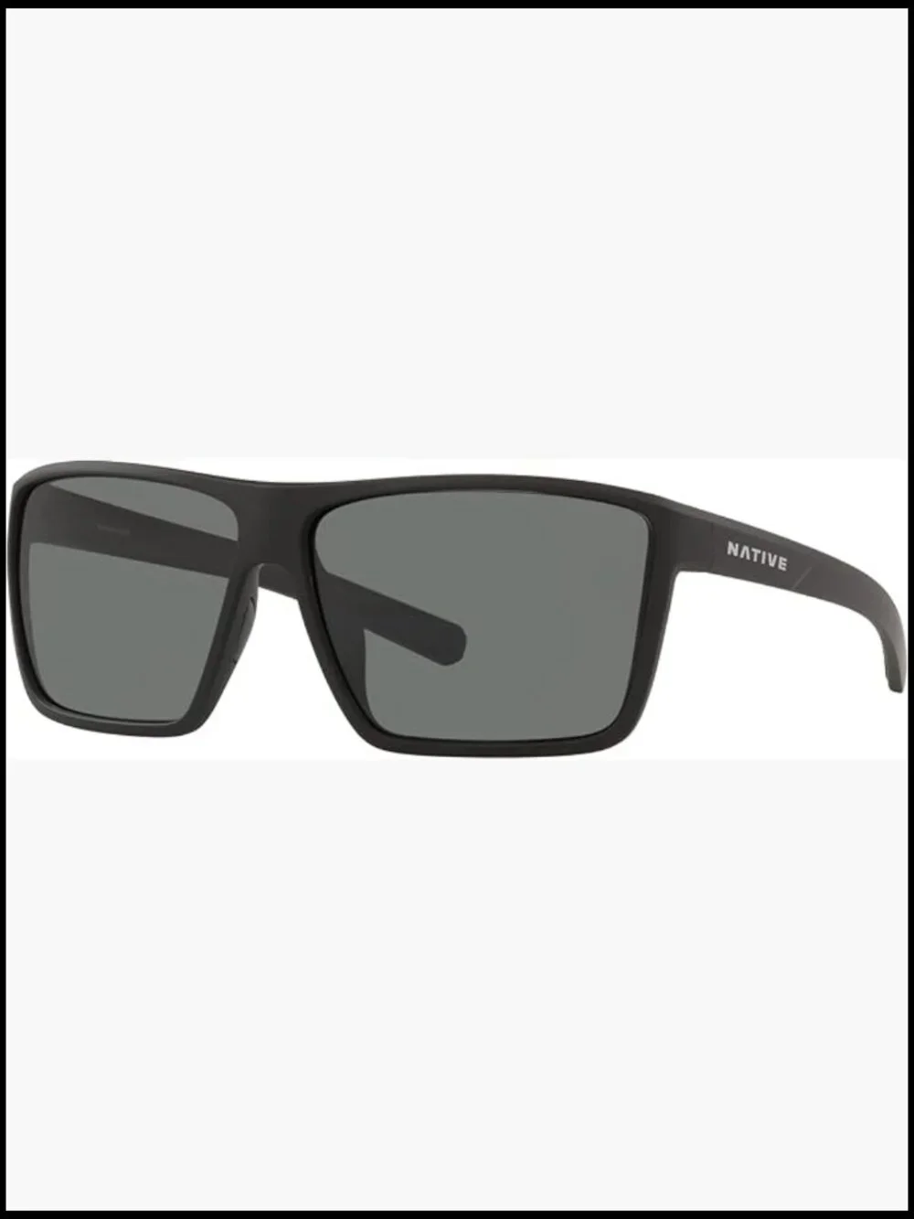 Rectangular Full Rim Polarized Sunglasses with UV Protection
